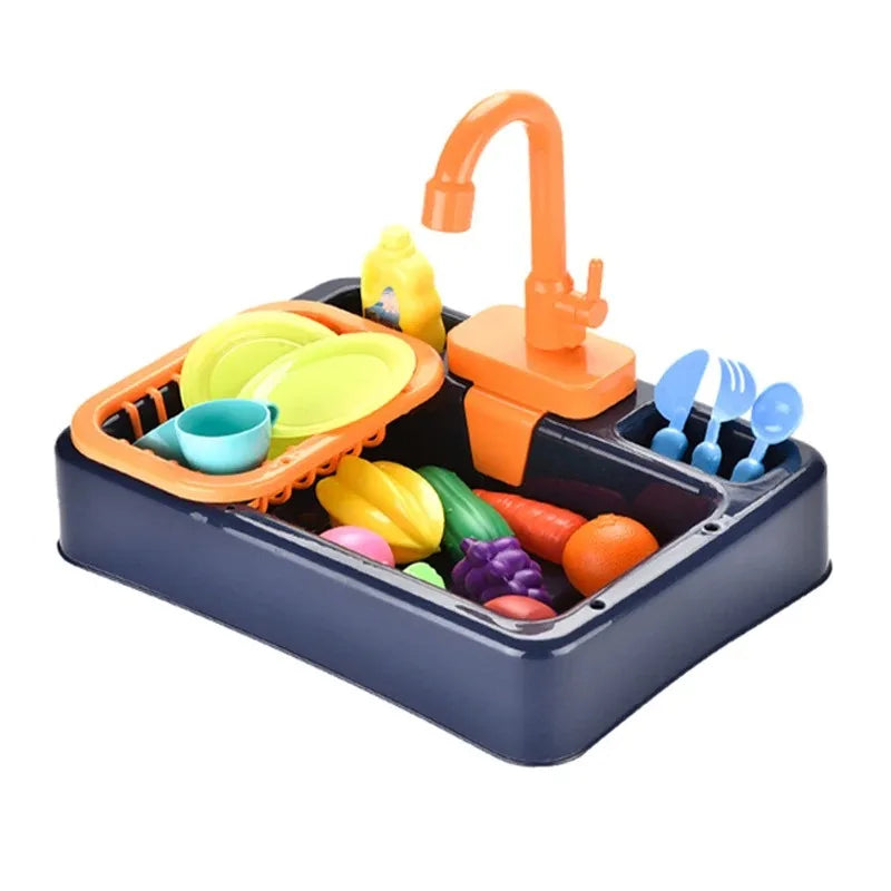 Kitchen Play Sink with Running Water