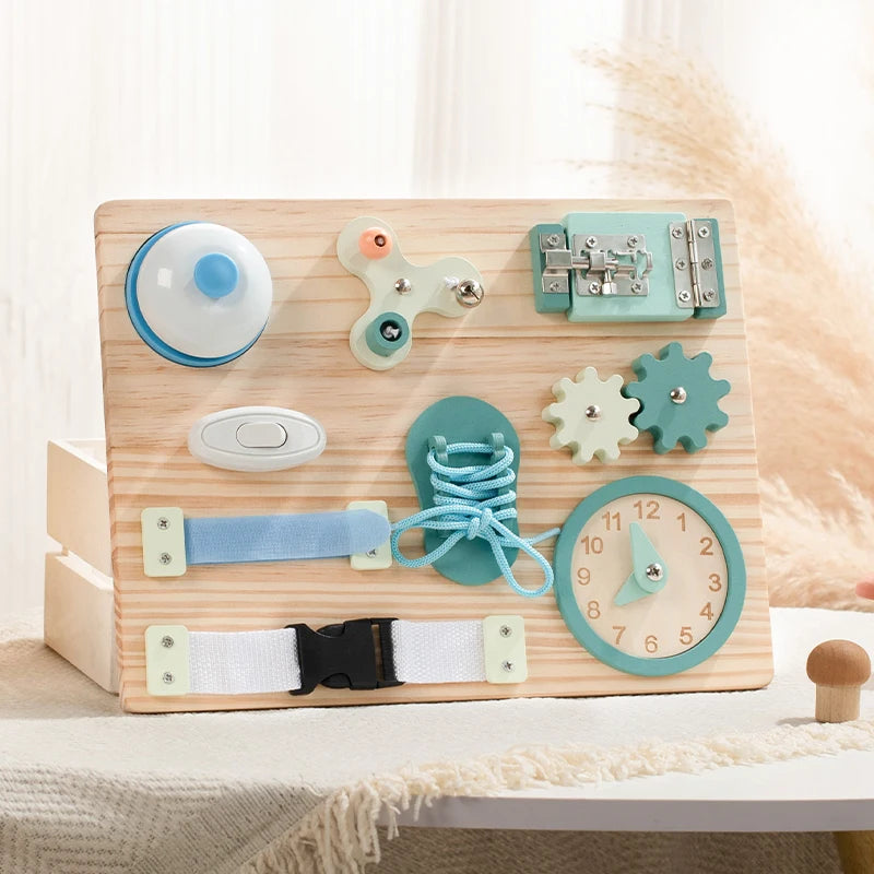 Montessori Wooden Steering Wheel Busy Board