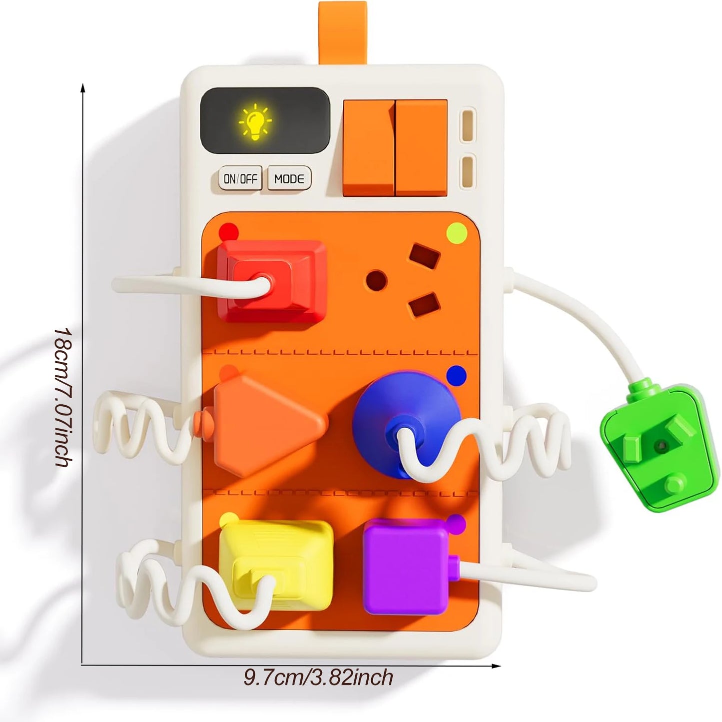 Montessori Sensory Busy Board: Lights & Sounds
