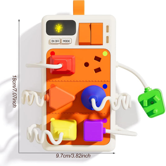 Montessori Sensory Busy Board: Lights & Sounds