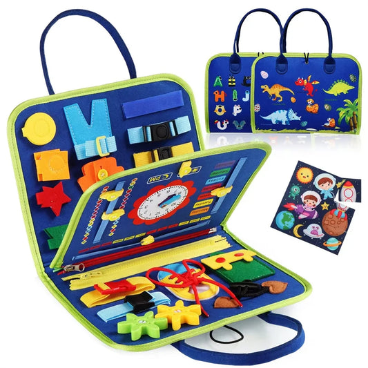 Montessori Travel Busy Board: Fine Motor