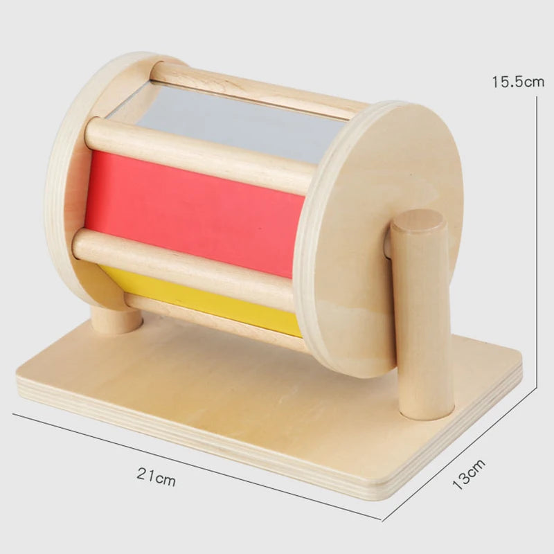 Montessori Wooden Spinning Drum
