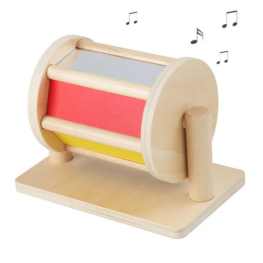 Montessori Wooden Spinning Drum