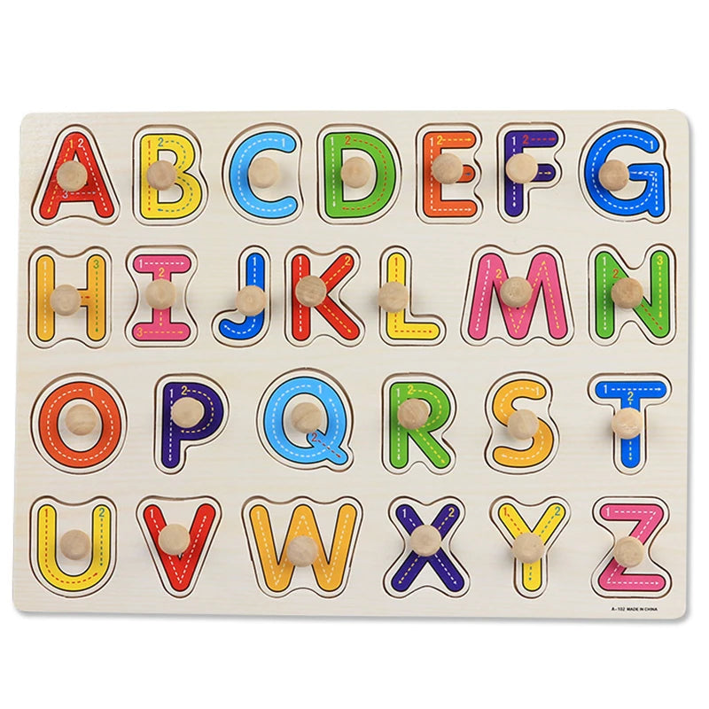 Montessori Wooden Hand-Grab Puzzles