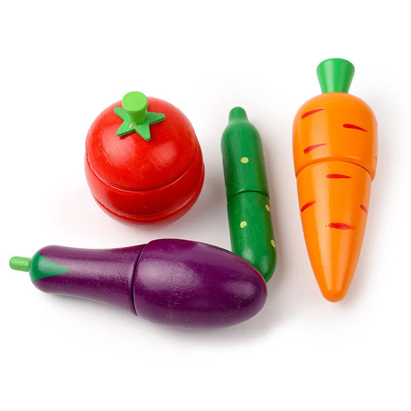 Wooden Kitchen Cutting Food Set