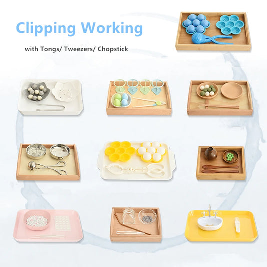 Montessori Tongs & Tweezers Set