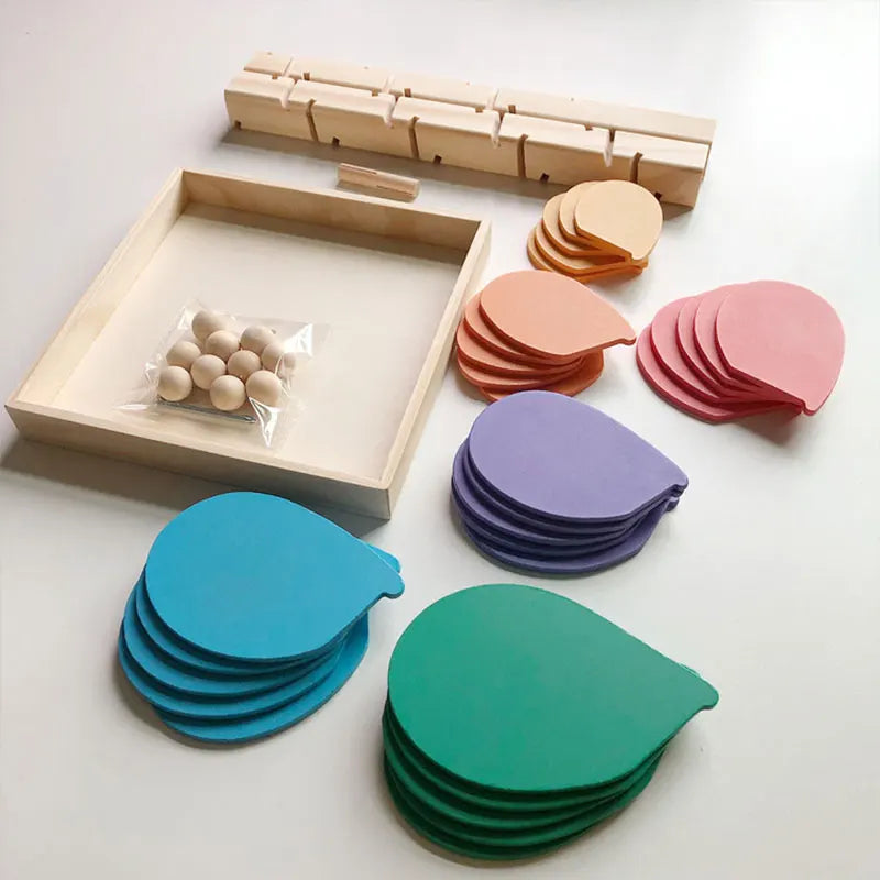 Wooden Marble Run Tree Blocks