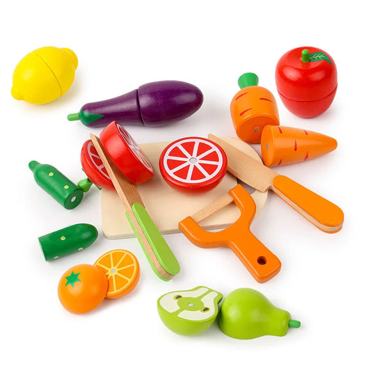 Wooden Kitchen Cutting Food Set