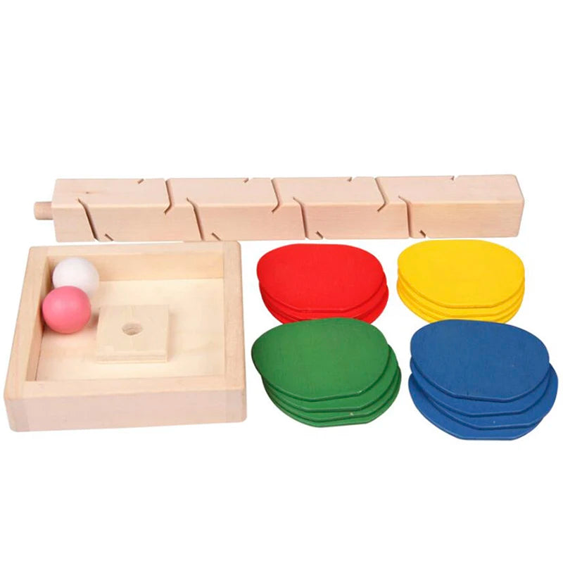Wooden Marble Run Tree Blocks