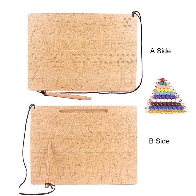Montessori Numbers & Letters Writing Board