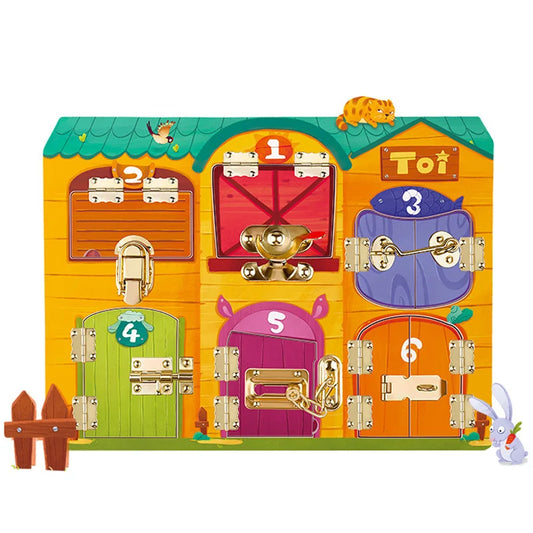 Montessori Unlock & Latch Busy Board