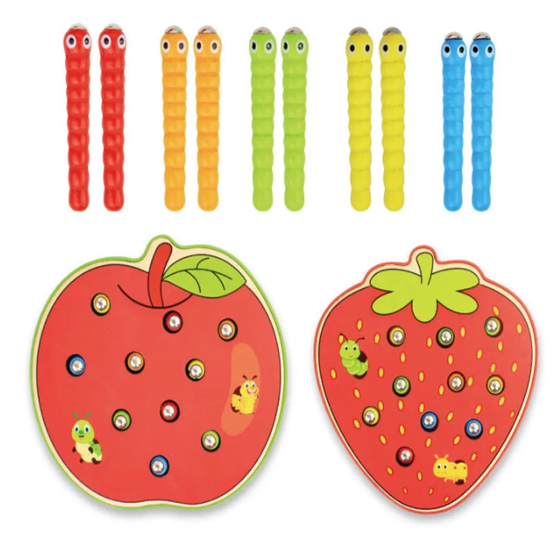 Montessori Catch the Worms Game