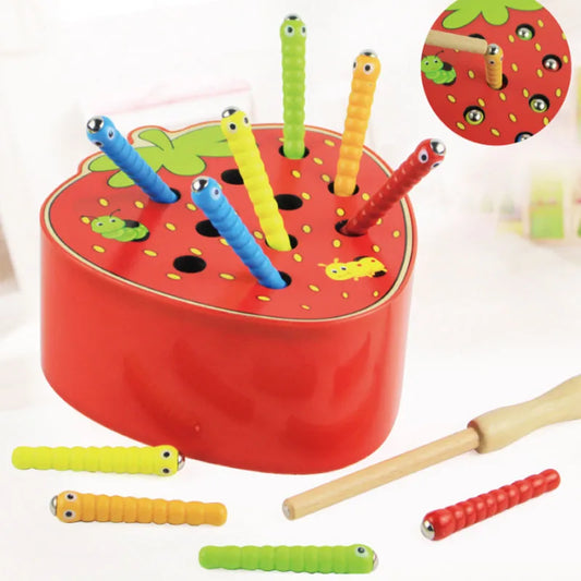 Montessori Catch the Worms Game