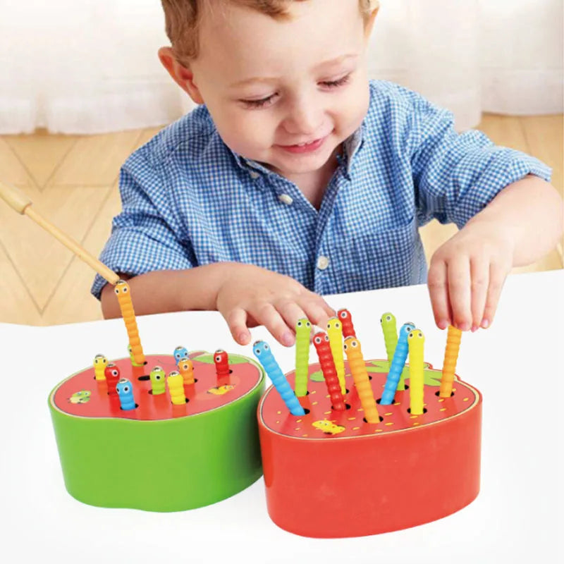Montessori Catch the Worms Game