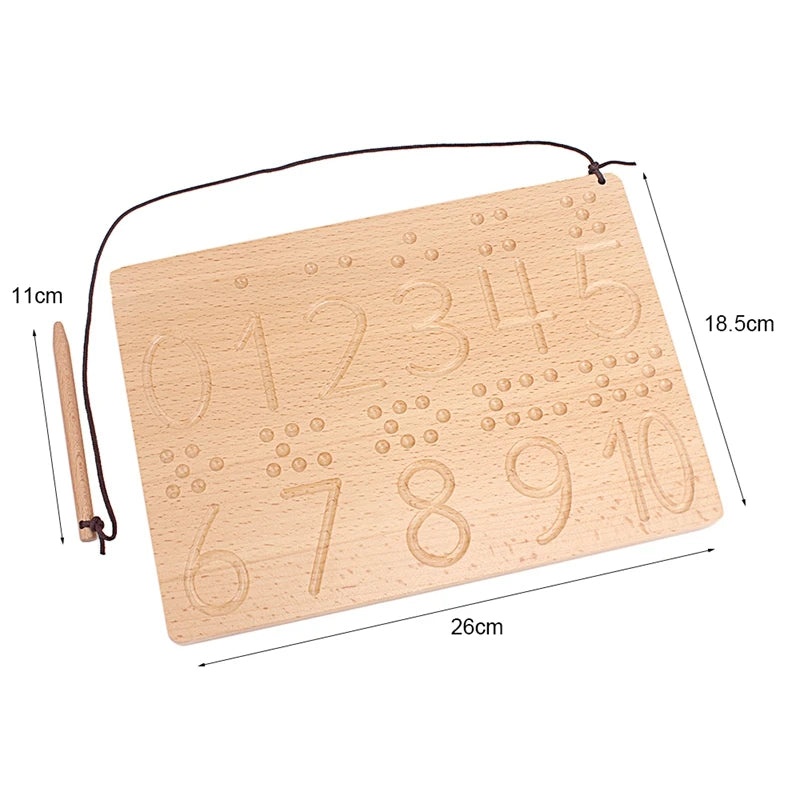 Montessori Numbers & Letters Writing Board
