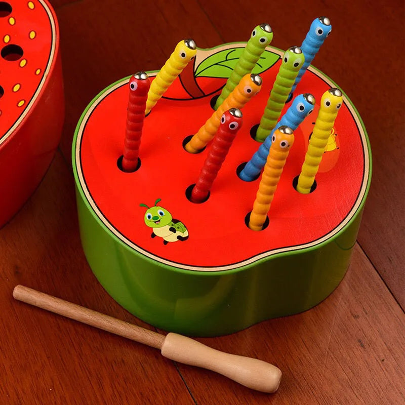 Montessori Catch the Worms Game