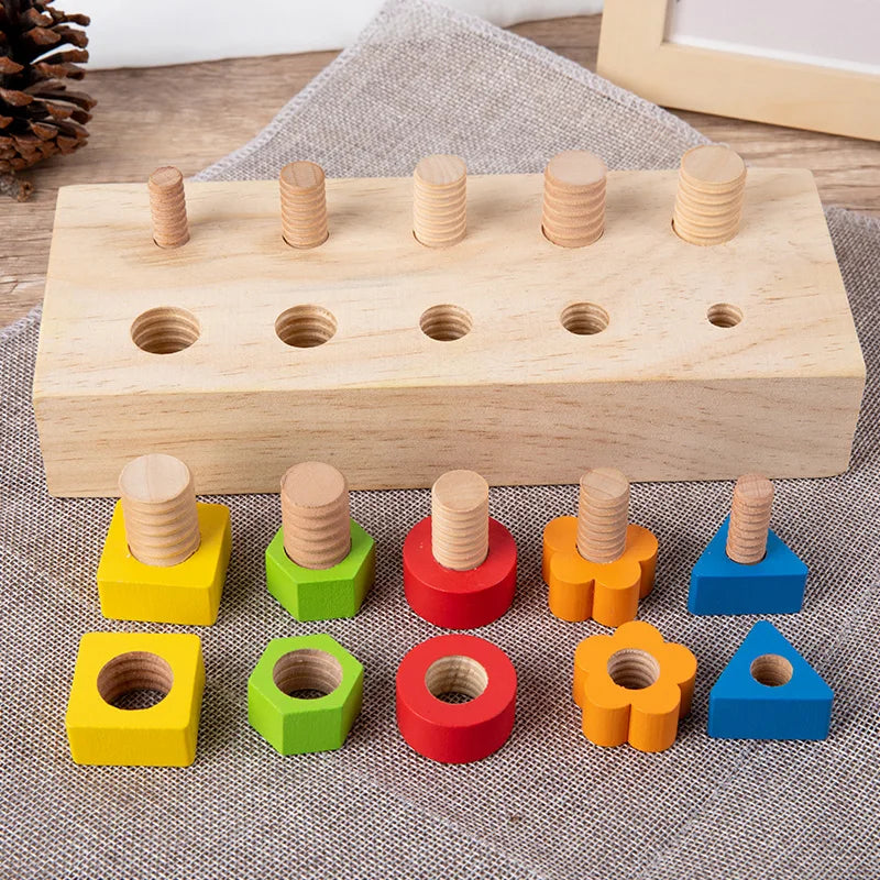 Montessori Nuts & Bolts Screw Board