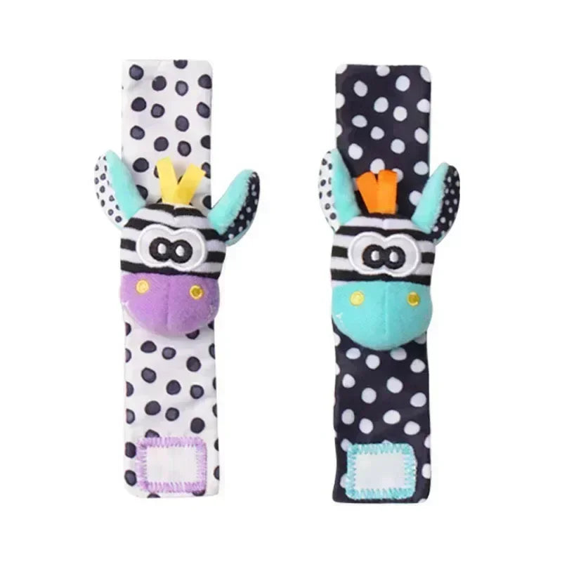 Baby Rattle Socks & Wrist Set