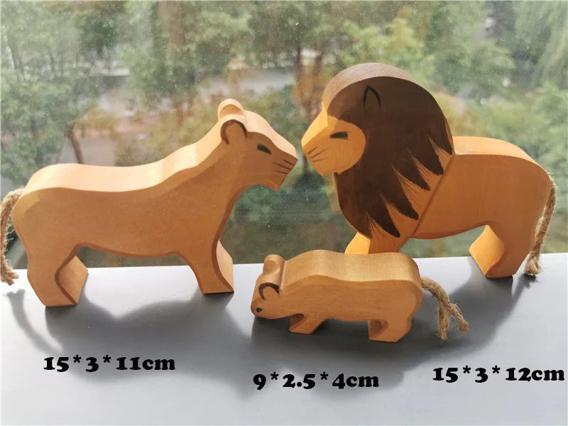 Wooden Animal Stacking Blocks