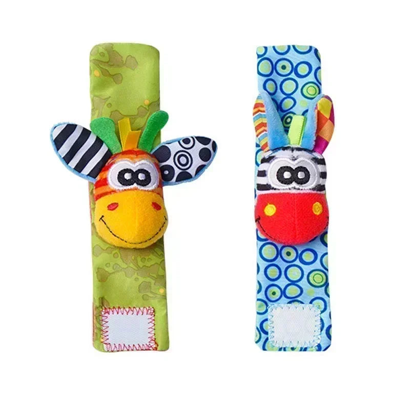 Baby Rattle Socks & Wrist Set