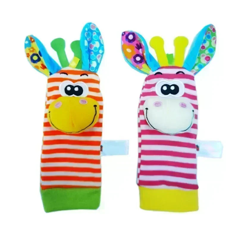 Baby Rattle Socks & Wrist Set