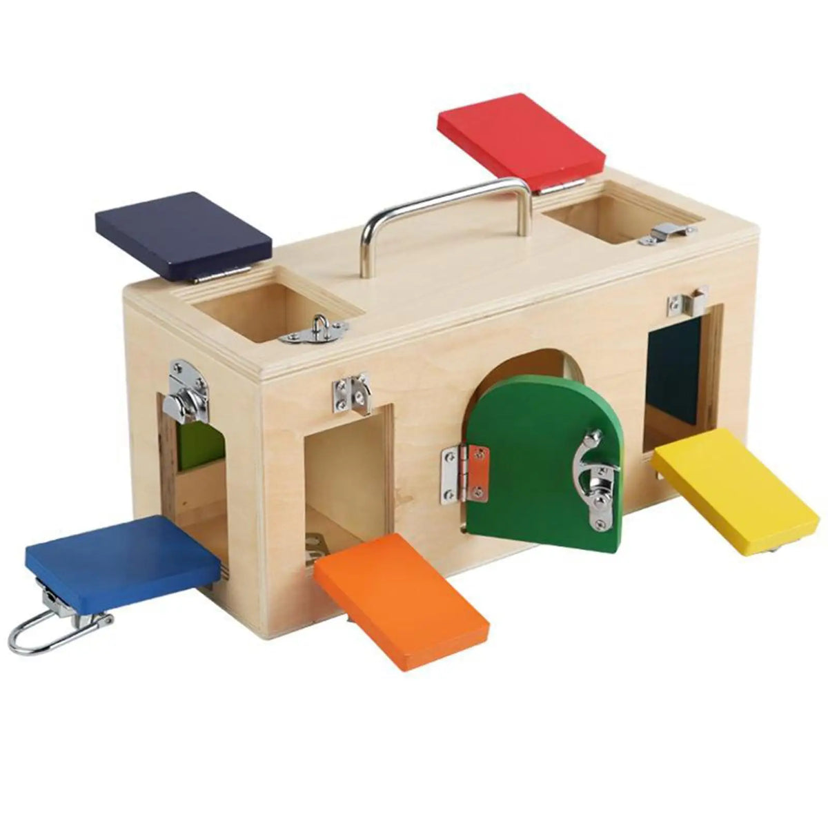 Montessori Wooden Lock & Latch Box