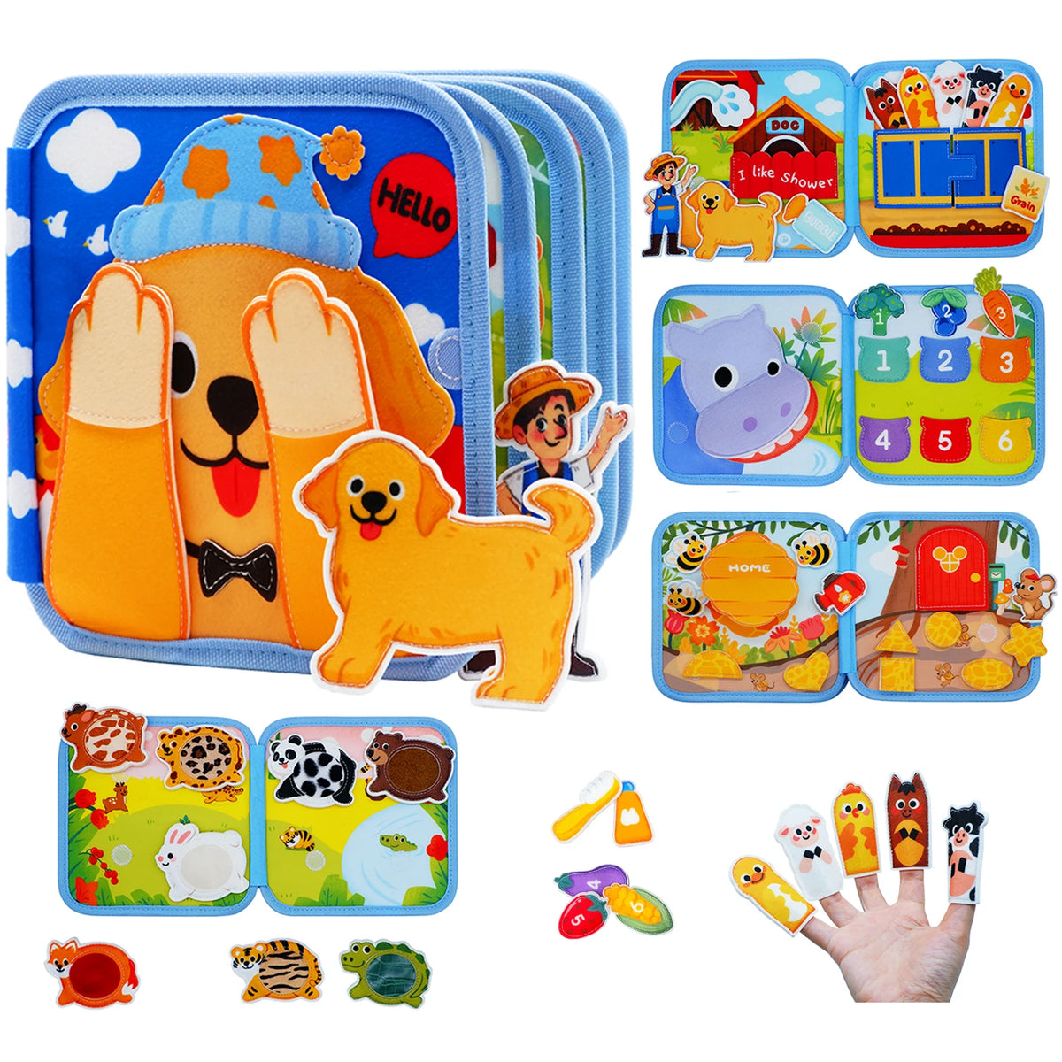 Montessori Giraffe Quiet Busy Book