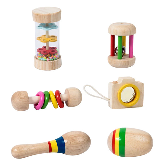 Baby Rattle & Xylophone Music Set (6-Piece)