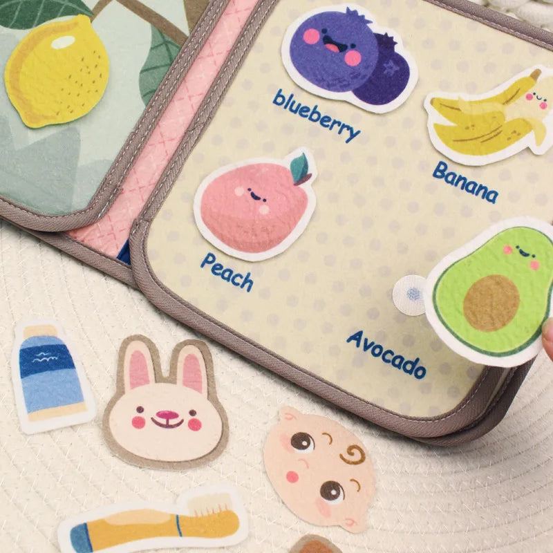 Montessori Animal Fabric Busy Book