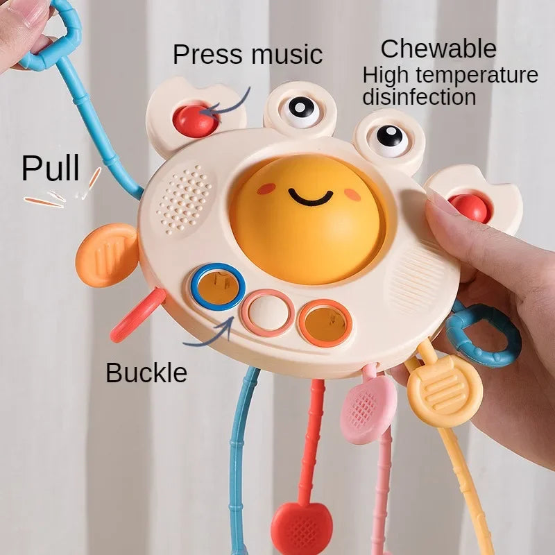 Montessori Silicone Pull-String Baby Toy
