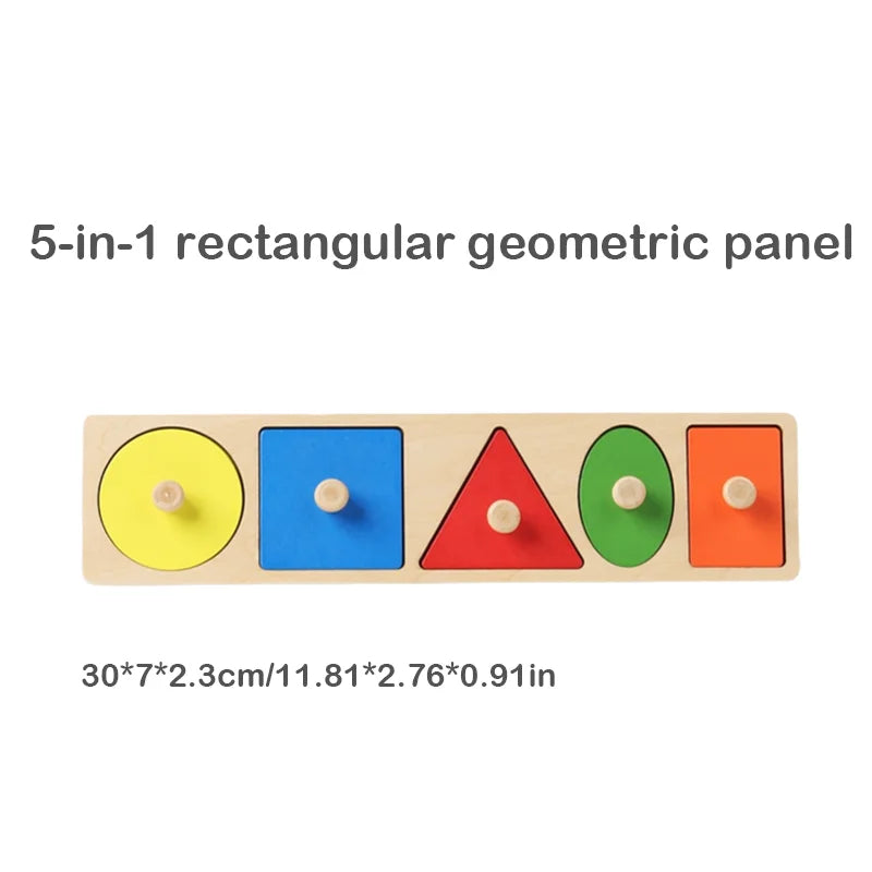 Montessori Wooden Shape & Colour Matching Board