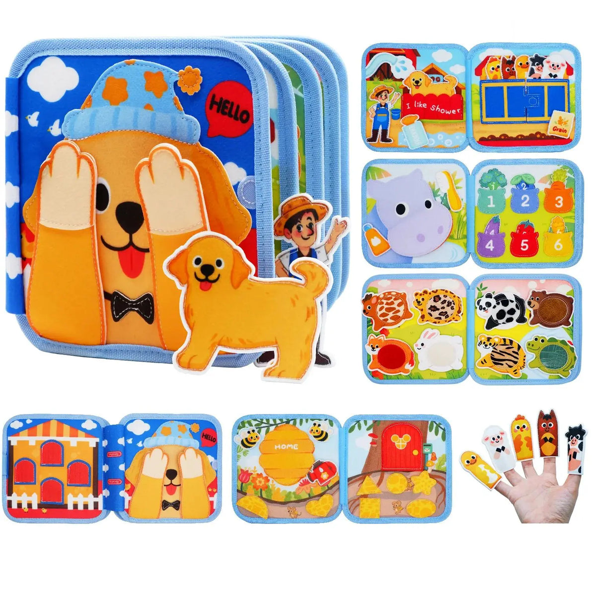 Montessori Giraffe Quiet Busy Book