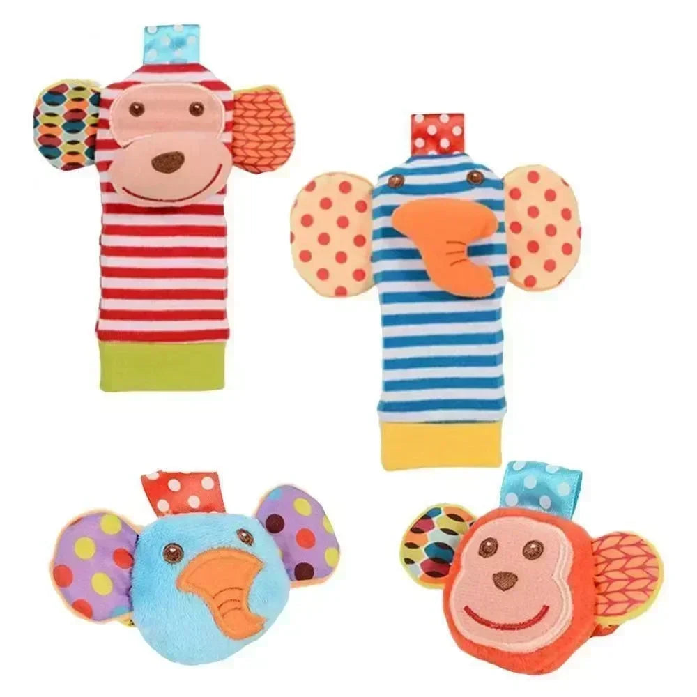 Baby Rattle Socks & Wrist Set