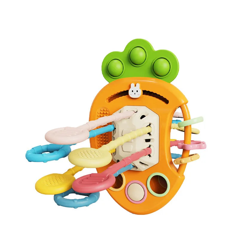Montessori Pull-String Rabbit Teether