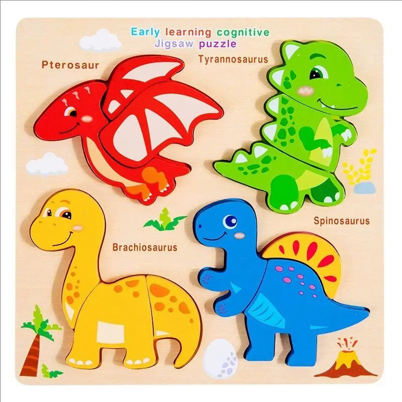 Montessori Wooden Shape-Matching Blocks