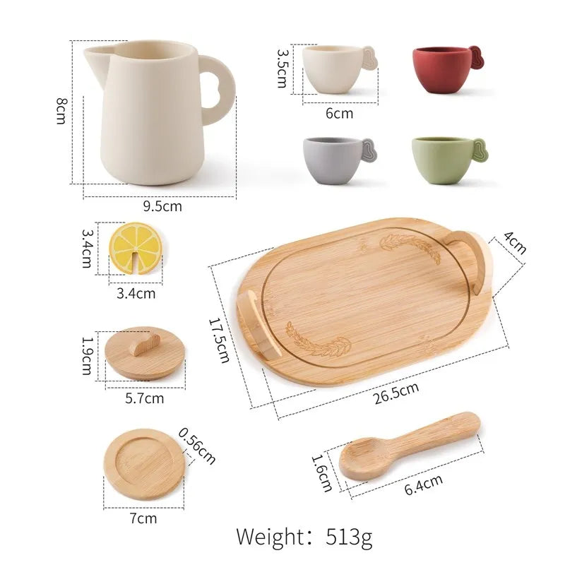 Wooden Afternoon Tea Play Set