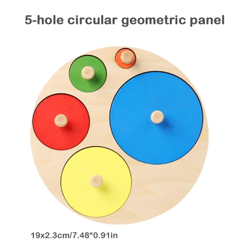 Montessori Wooden Shape & Colour Matching Board