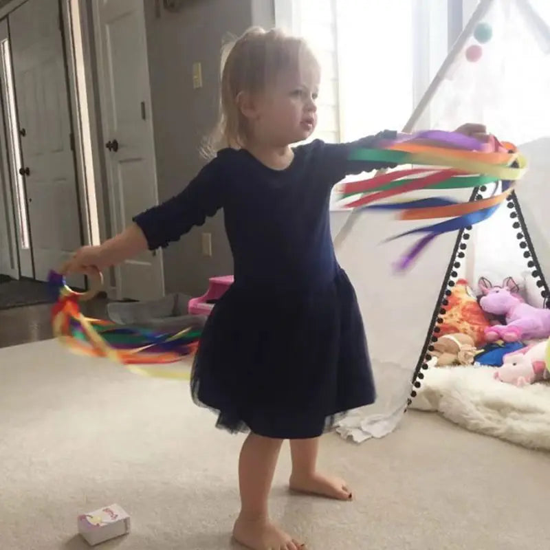 Montessori Baby Ribbon Ring Sensory Toy