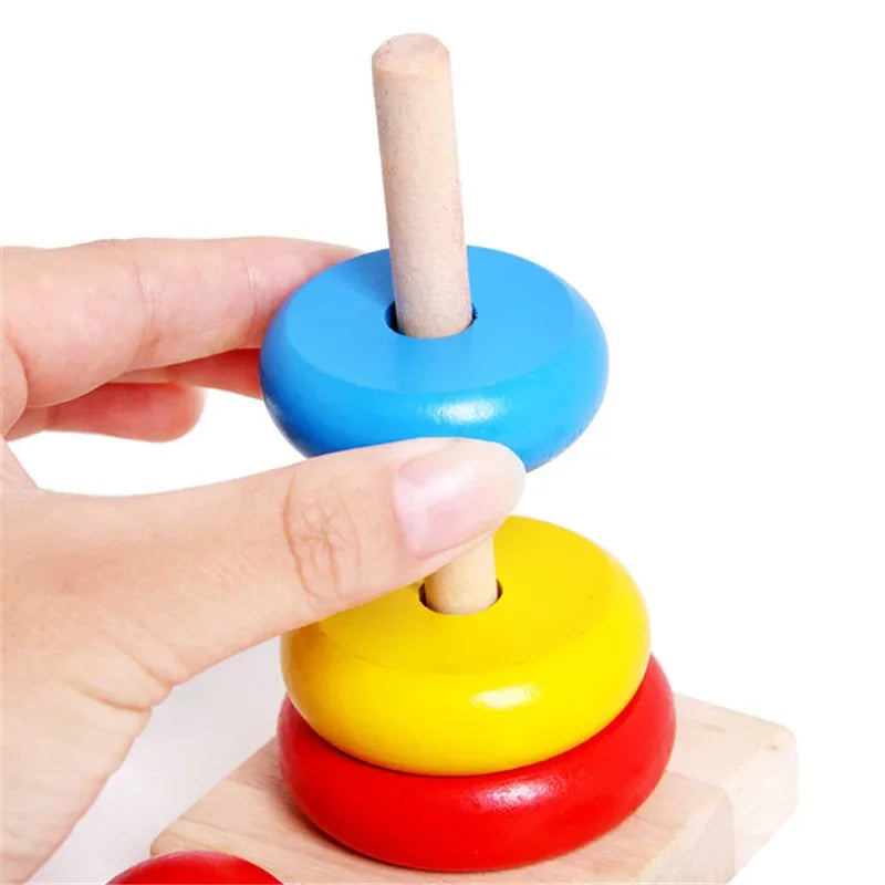 Montessori Wooden Rainbow Stacker