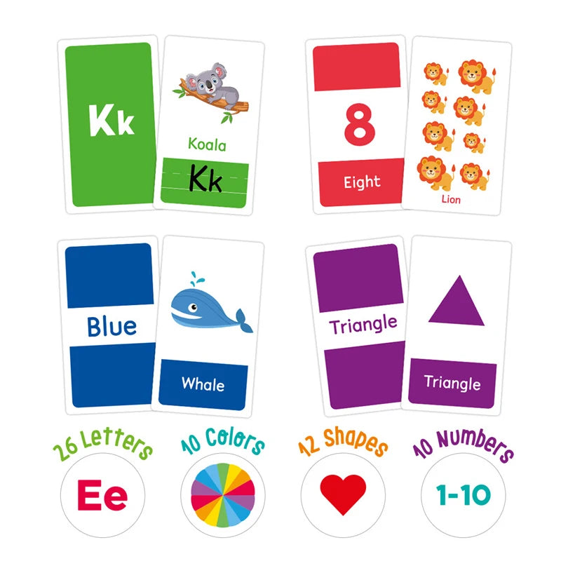 Montessori First Words & Numbers Flashcards