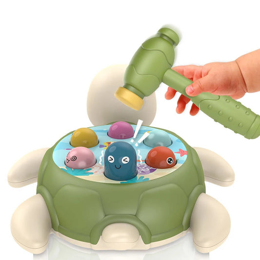 Montessori Turtle Tap & Learn Toy