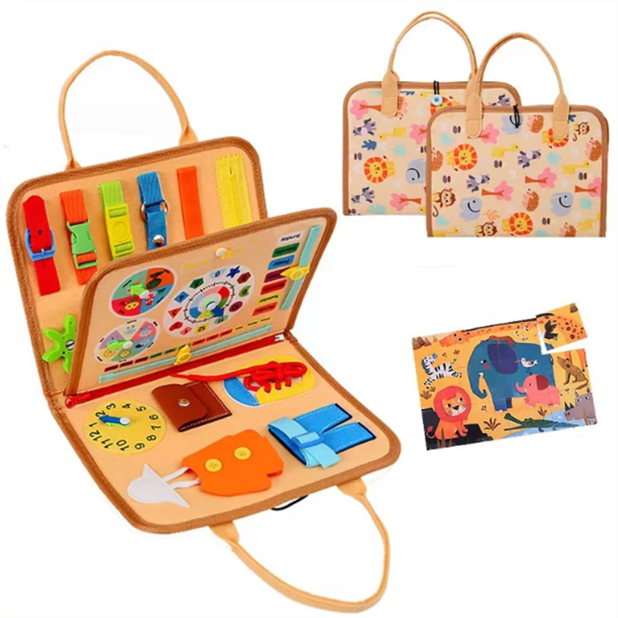 Montessori Travel Busy Board: Fine Motor