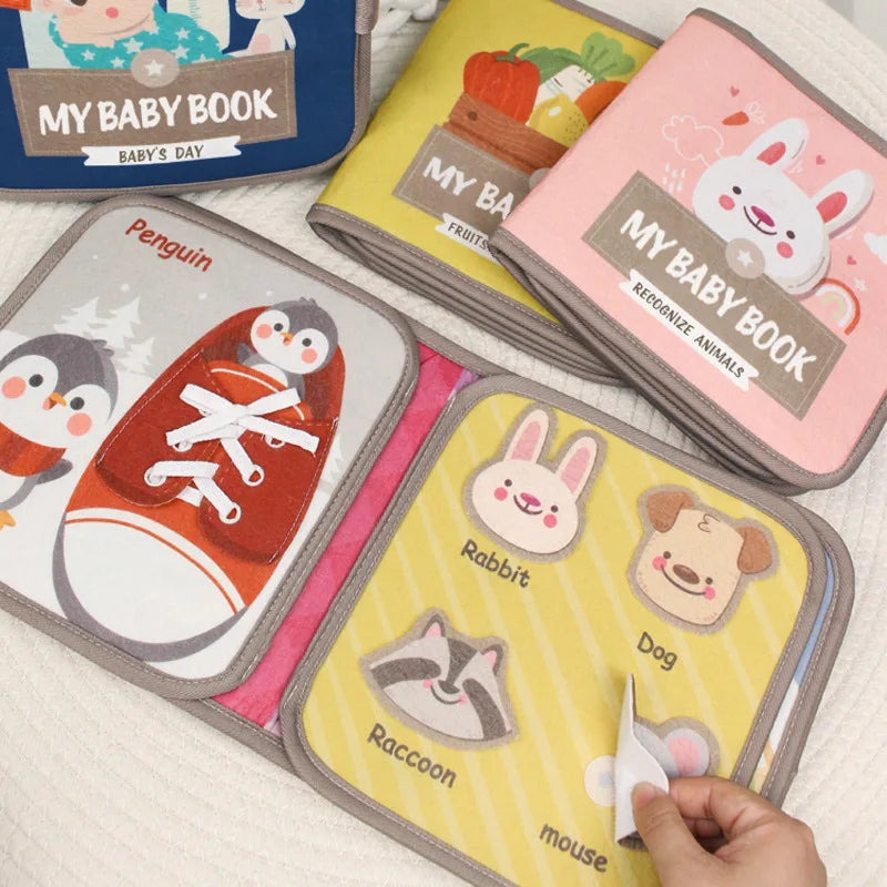 Montessori Animal Fabric Busy Book