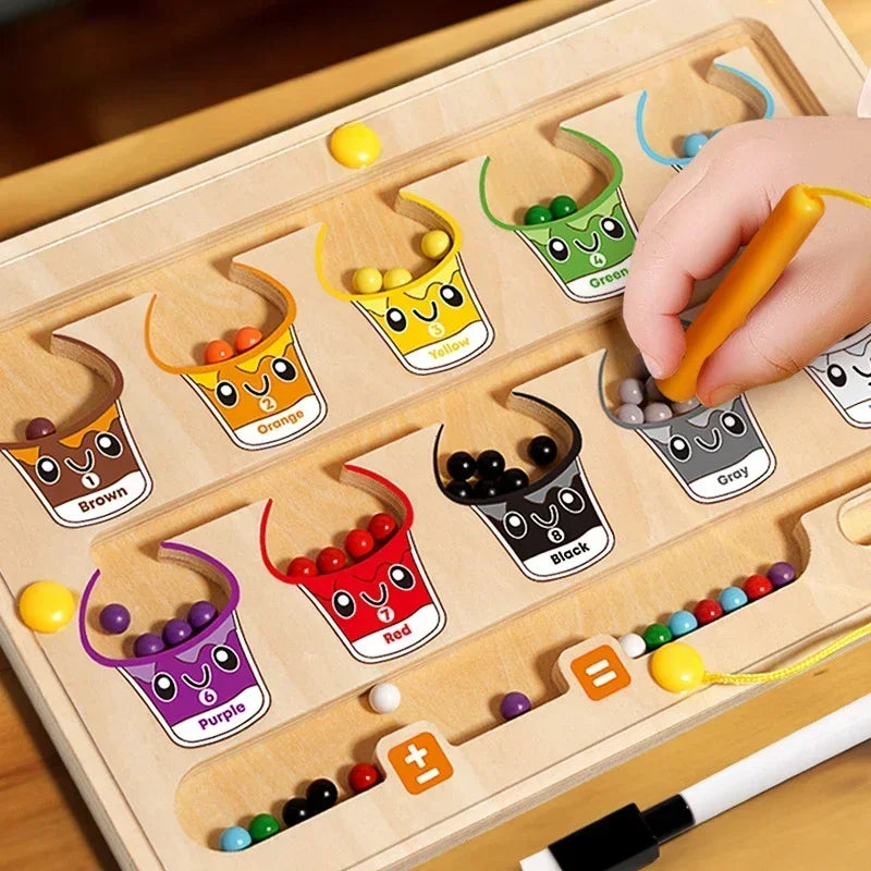 Montessori 2-in-1 Sorting Maze & Drawing Board