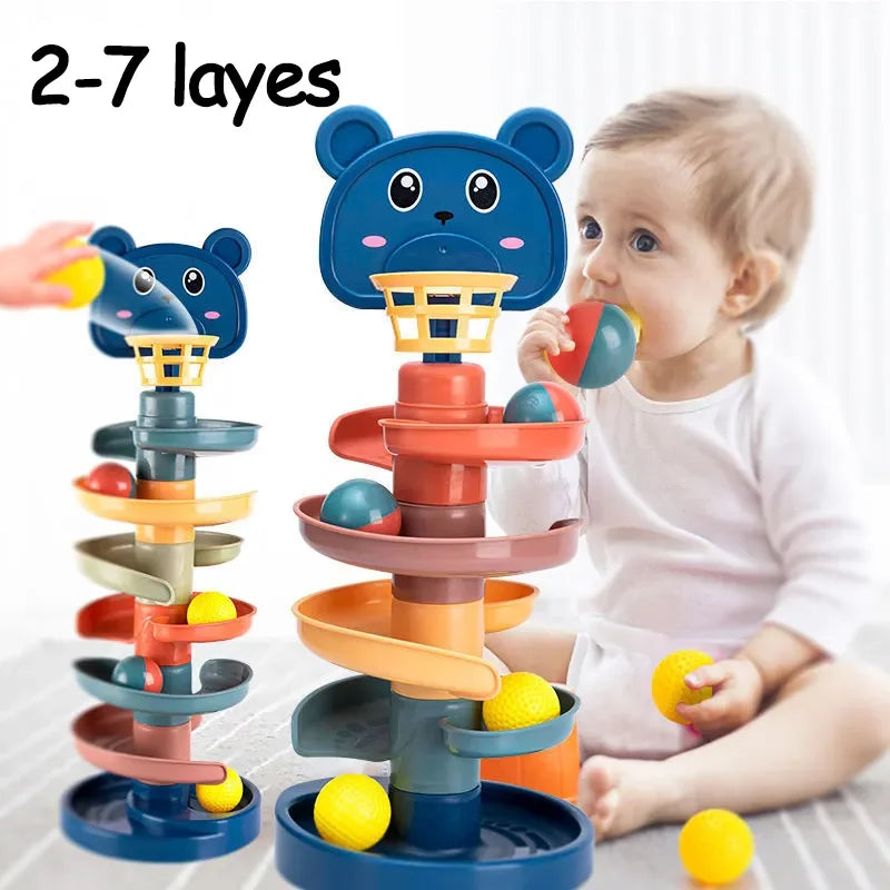 Montessori Rolling Ball & Stacking Set