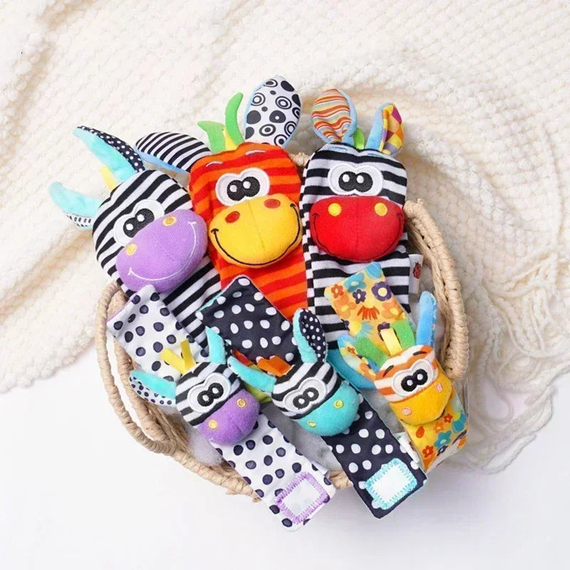 Baby Rattle Socks & Wrist Set