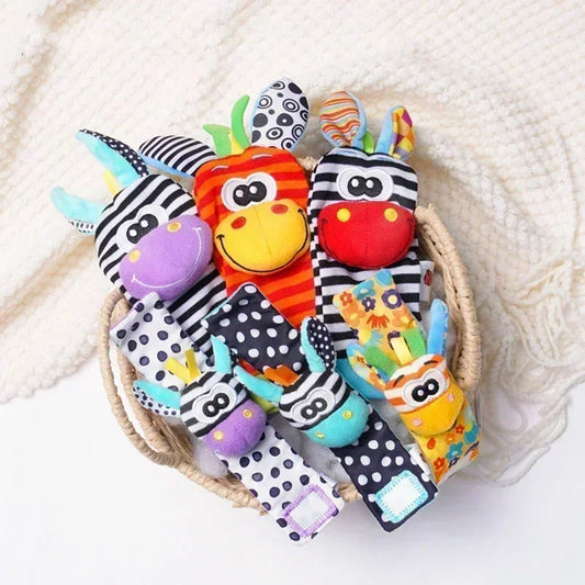 Baby Rattle Socks & Wrist Set