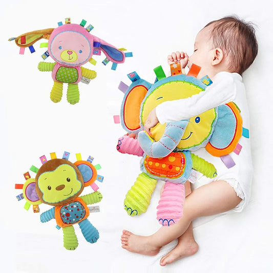 Elephant Plush Rattle Comforter