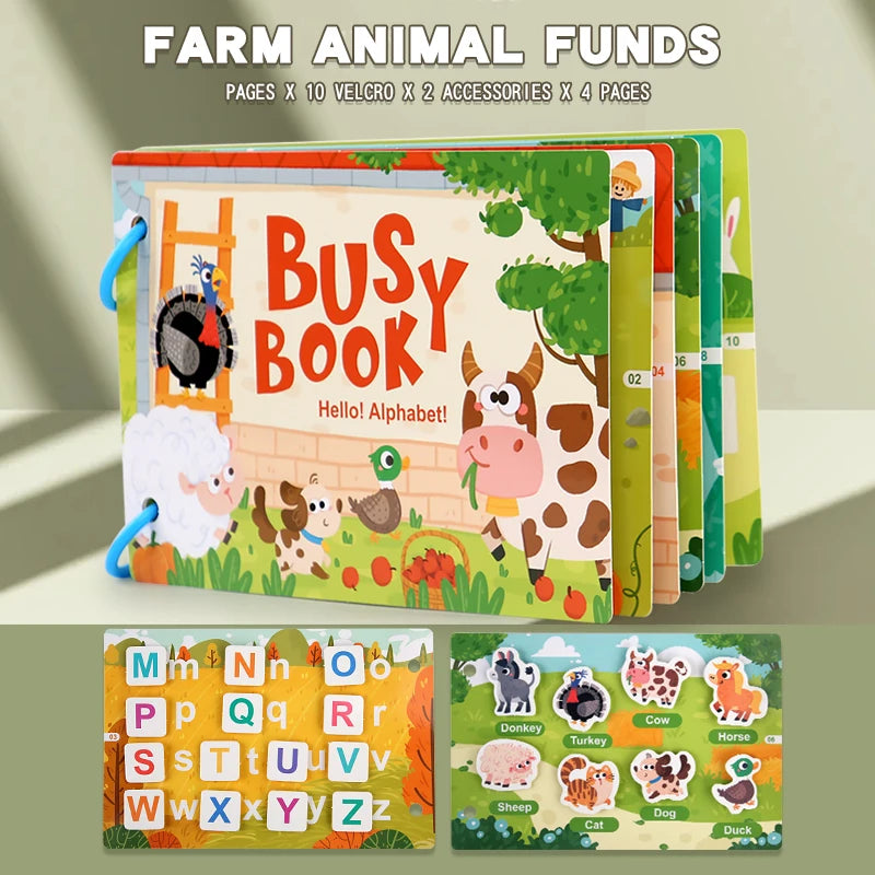 Montessori Reusable Scene Sticker Book