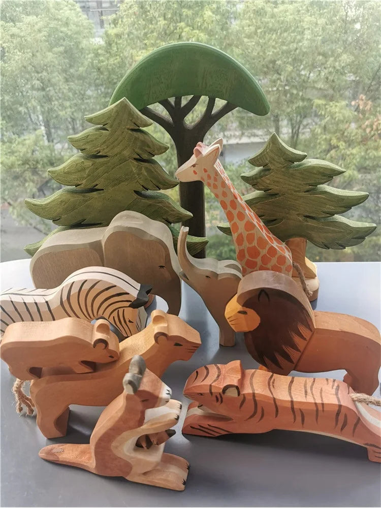 Wooden Animal Stacking Blocks